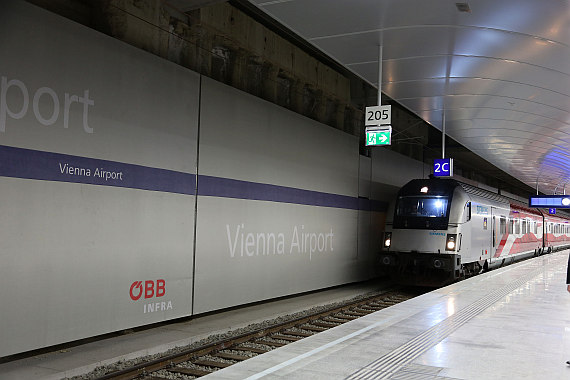 Neuer Bahnhof am Flughafen Wien geht in Betrieb Austrian