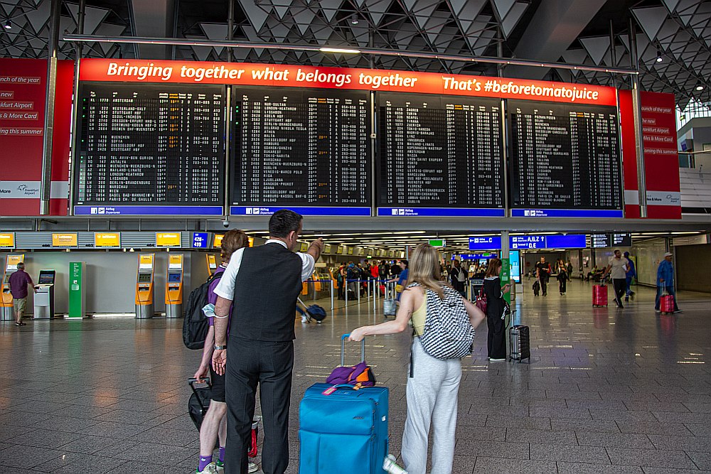 Flughafen Frankfurt im August 2022: Ferienzeit belebt Flugaufkommen